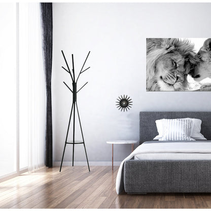 Wandlamp 20 cm MDF zwart