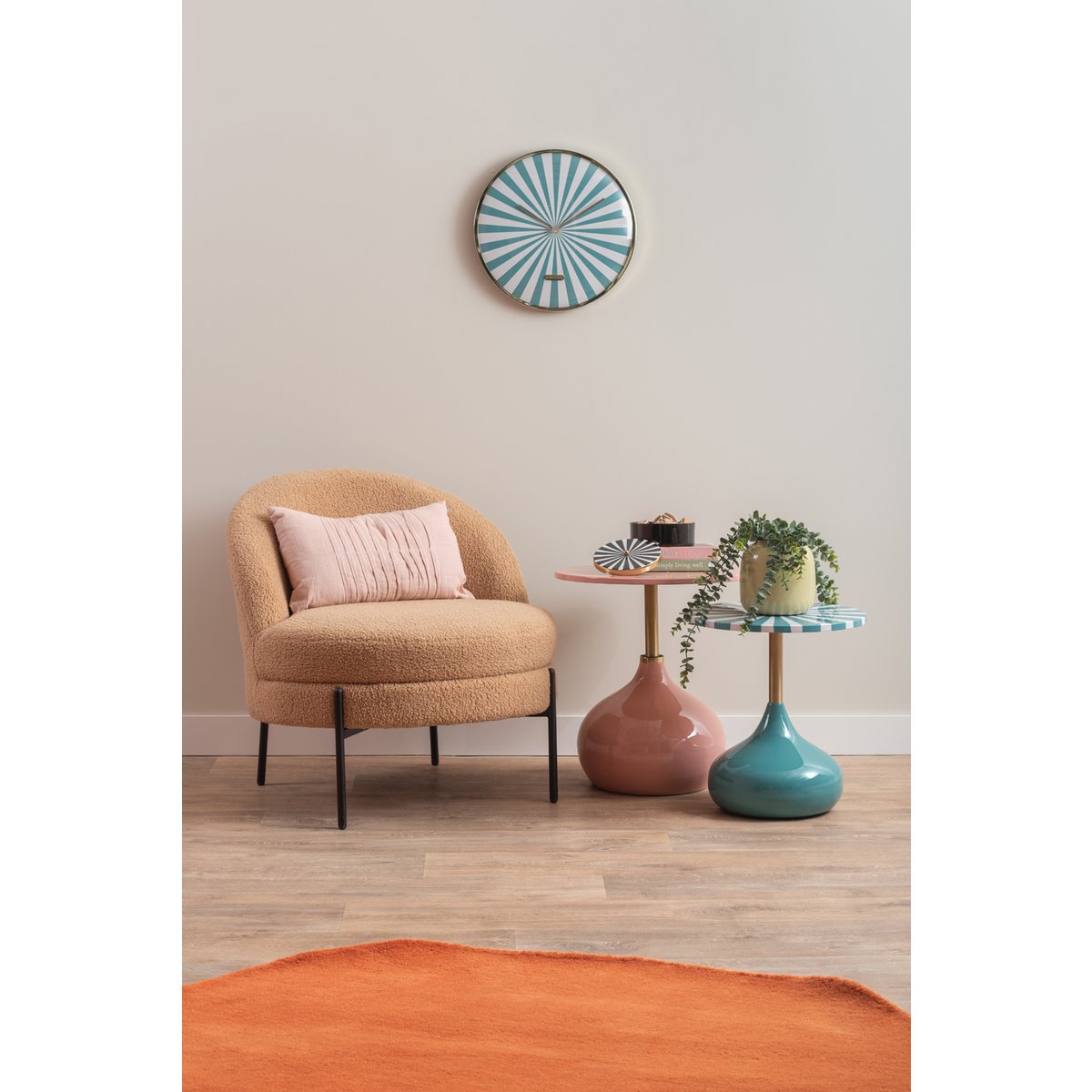 Wandklok Karlsson 40 cm swirl