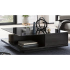 Coffee table 100x100x36 cm black