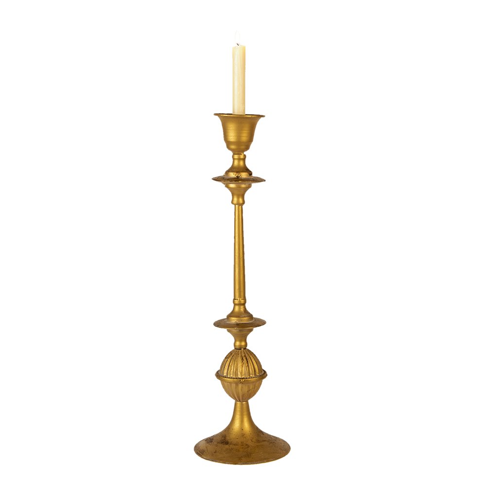 Kandelaar 53 cm goudkleurig ijzer