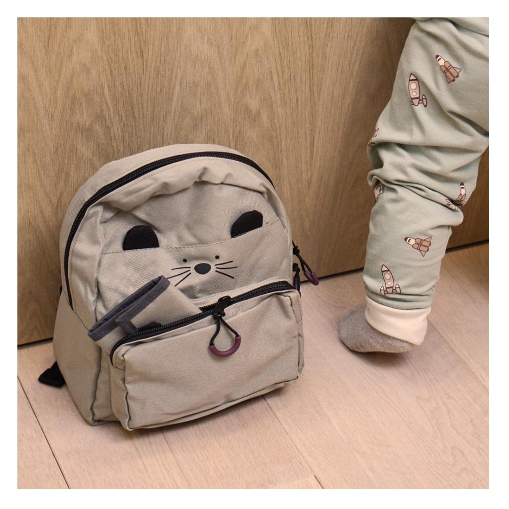 Juniortas 28x23x11 cm gerecycled polyester laurier eiken