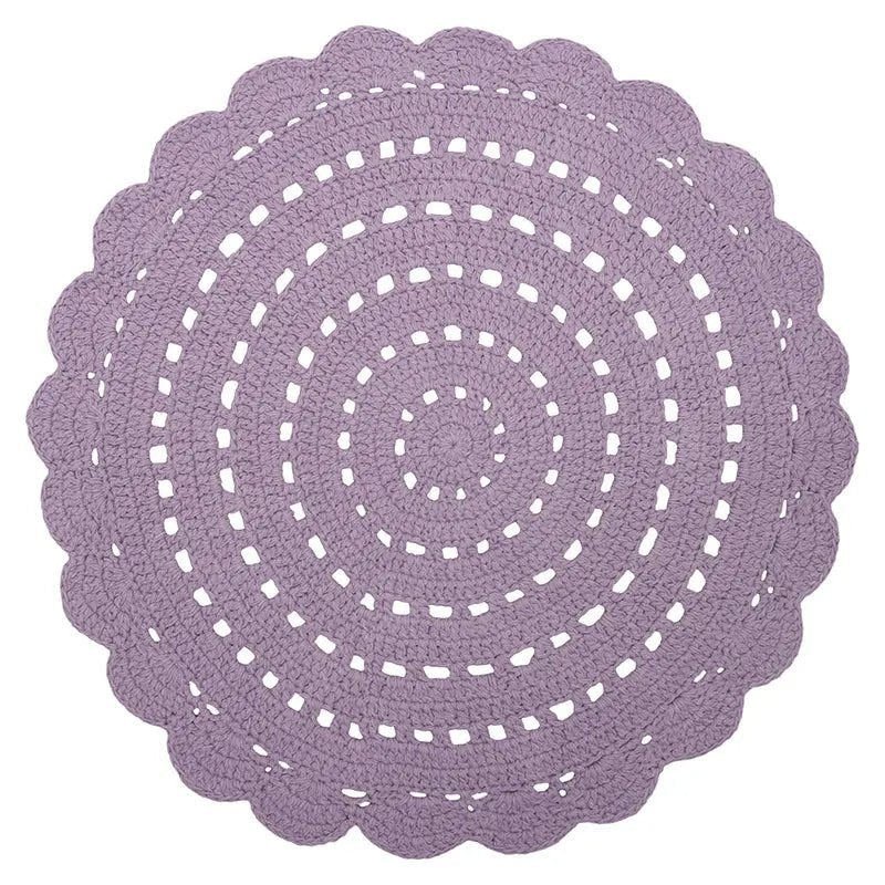 ALMA PURPLE Crocheted Children's Rug