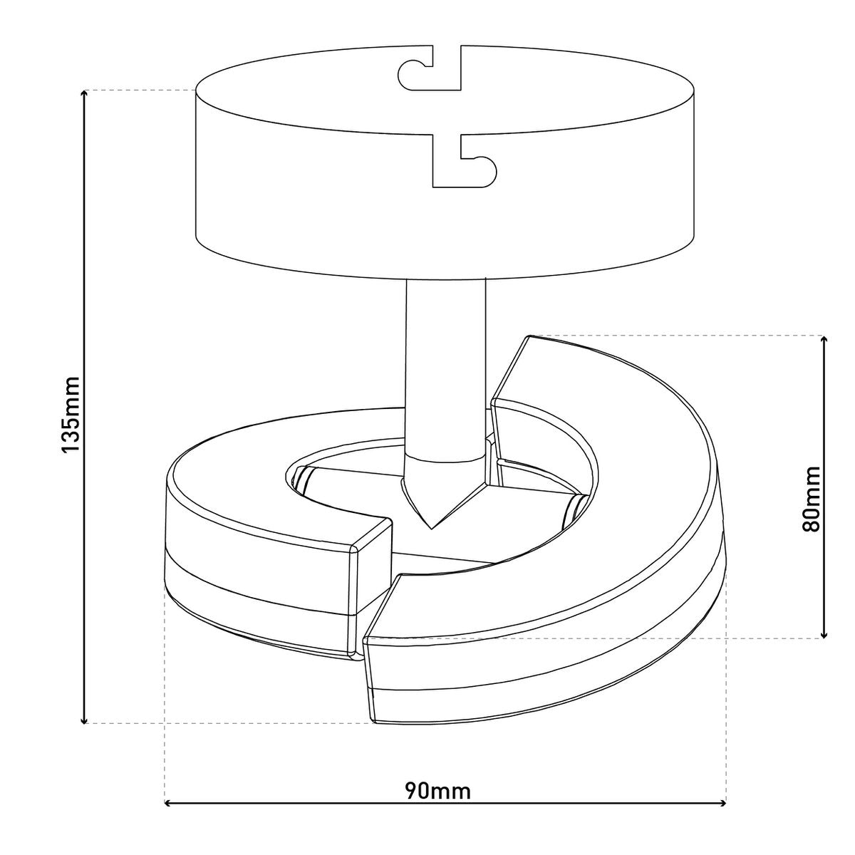 1 LED wall and ceiling spot "Affi"