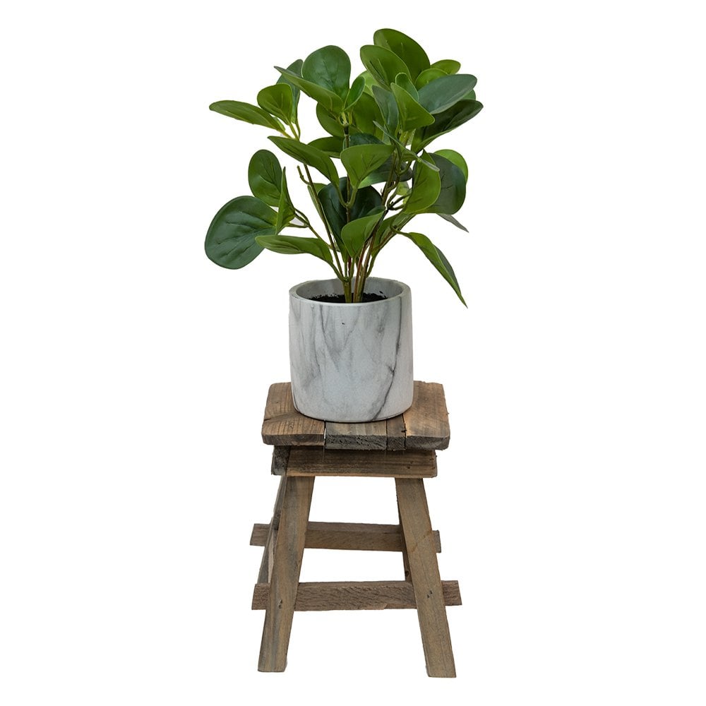 Plantenstandaard hout 15x15x21 cm bruin