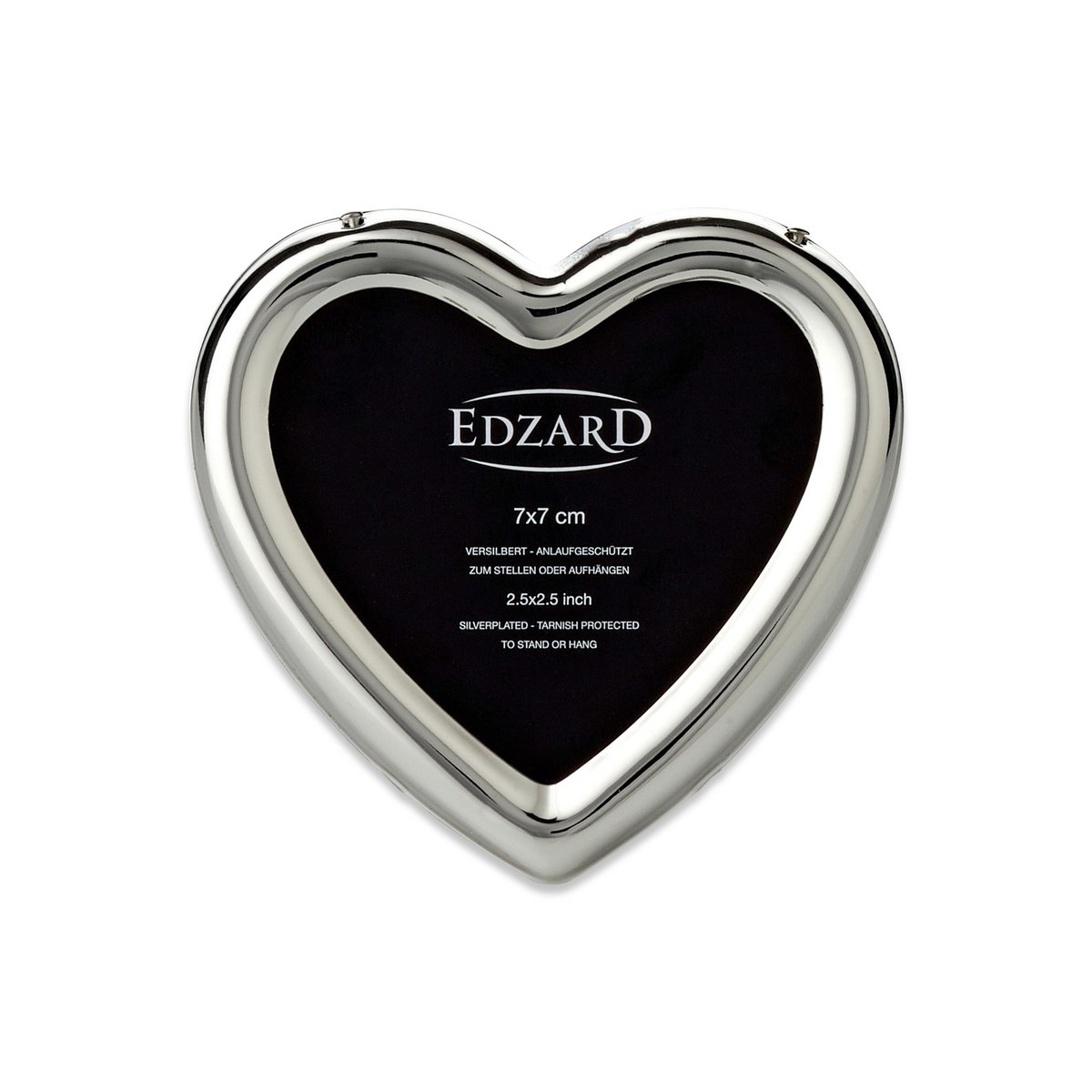 Fotolijst hart 7x7 cm verzilverd