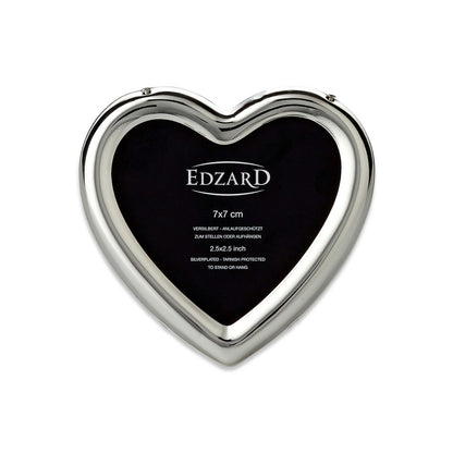 Fotolijst hart 7x7 cm verzilverd