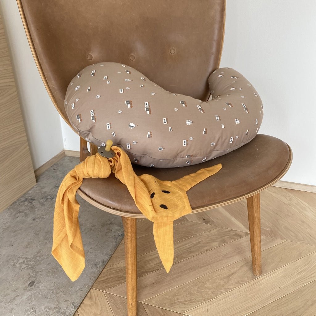 Knuffeldoekje konijn 2-pack goudgeel 70x70 cm