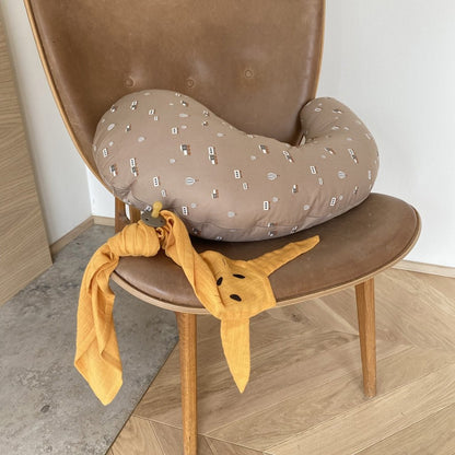 Knuffeldoekje konijn 2-pack goudgeel 70x70 cm