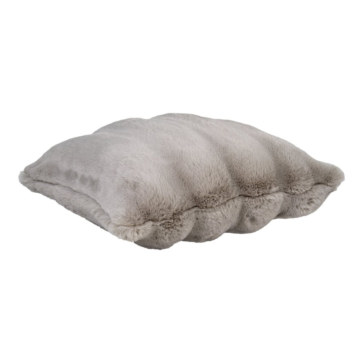 Kussen 45x45 cm beige kunstbont