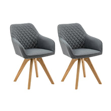 Fauteuilset Van 2 Grijs Textiel Met Scandinavisch Design