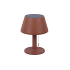 Tafellamp rood Ø20x26 cm zonne-energie