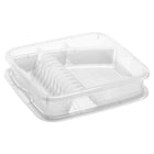 Rotho Geometric Dish Drainer Transparent