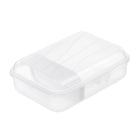Lunchbox 0.9L transparant met verdeelschot