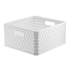 Rotho Country Square Basket 30X30X16 Cm 14L White