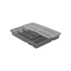 Rotho Basic Cutlery Tray 6 Compartments Variable Anthracite