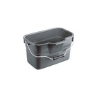 Rotho Basic Rectangular Bucket 12L Anthracite