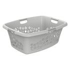 Wasmand 50L grijs 65x49x26 cm