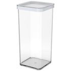 Bewaardoos 1.5L 10x10x21 cm wit/transparant