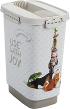 Rotho Flo Pet Food Container 4.1L Cappuccino/Sand