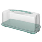 Cakedoos rechthoek 36x16.5x16.5 cm mistletoe groen