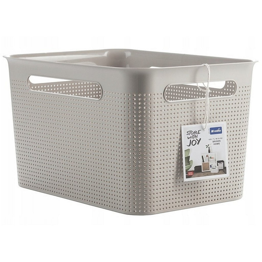Rotho Brisen Opbergmand 36X26,2X21,1 Cm 16L Cappuccino