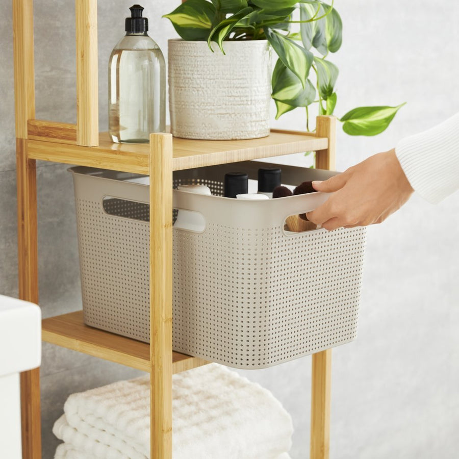 Rotho Brisen Opbergmand 36X26,2X21,1 Cm 16L Cappuccino