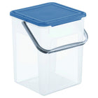 Opbergbox waspoeder 9L blauw transparant