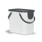 Rotho Albula Waste Separation Bin 25L Mistletoe White