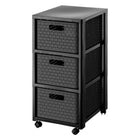Ladekast 3x18L antraciet met wielen