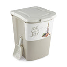 Voercontainer huisdier 38L cappuccino