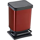 Rotho pedaalemmer 20L rood metallic 45x27x29 cm