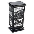 Rotho Paso Hipster Pedal Bin 40L Black
