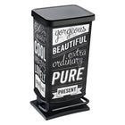 Rotho Paso Hipster Pedal Bin 40L Black