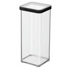 Bewaardoos 10x10x21 cm 1.5L zwart transparant