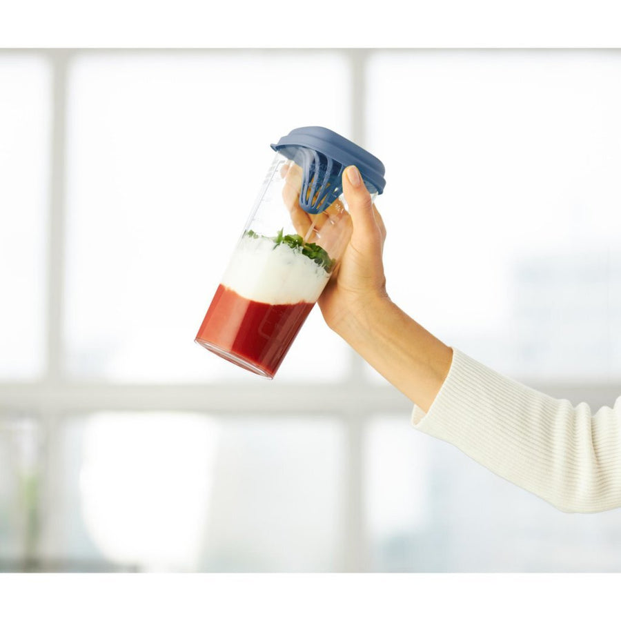 Rotho Loft Shaker Met Pers 1L Horizon Blauw/Transparant