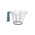 Maatbeker 0,6L blauw transparant