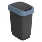 Rotho Twist Waste Bin 10L Horizon Blue/Anthracite