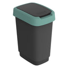 Rotho Twist Waste Bin 10L Mistletoe Green/Anthracite