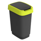 Rotho Twist Waste Bin 10L Lime/Anthracite