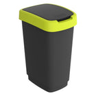 Rotho Twist Waste Bin 25L Lime/Anthracite