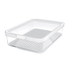 Koelkastorganizer 27x18.4x6.2 cm 2.6L wit transparant