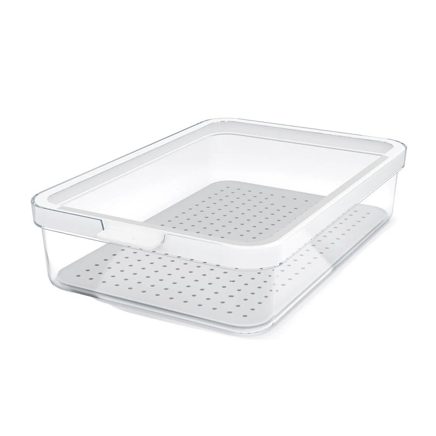 Rotho Cauma Koelkastorganizer 27X18.4X6.2 Cm 2.6L Wit/Transparant