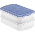 Rotho Rondo Cold Cut Container 2X1.35L Horizon Blue/Transparent
