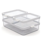 Rotho Cauma Set Refrigerator Organizer 2.6L + 2X1.2L Transparent