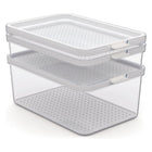 Rotho Cauma Refrigerator Organizer Set 1.3L + 2.6L + 4.65L Transparent