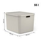 Opbergbox 55L cappuccino 48.9x40.5x34 cm