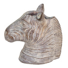 Flowerpot Zebra 16x10x15 cm Grey Stone Indoor Flowerpot