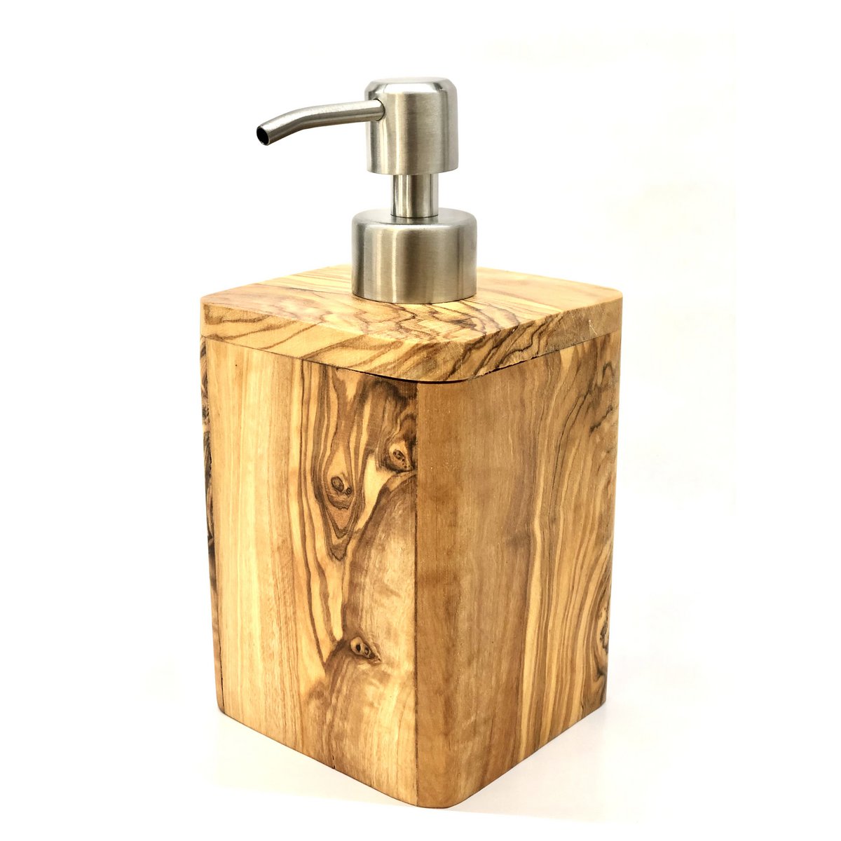 Zeepdispenser olijfhout RVS 150ml