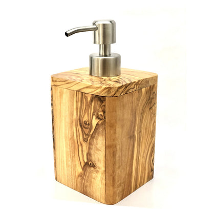 Zeepdispenser olijfhout RVS 150ml