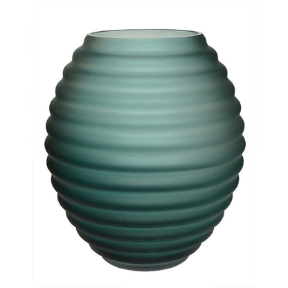 Vaas Chinko satin green 33x29 cm mondgeblazen glas